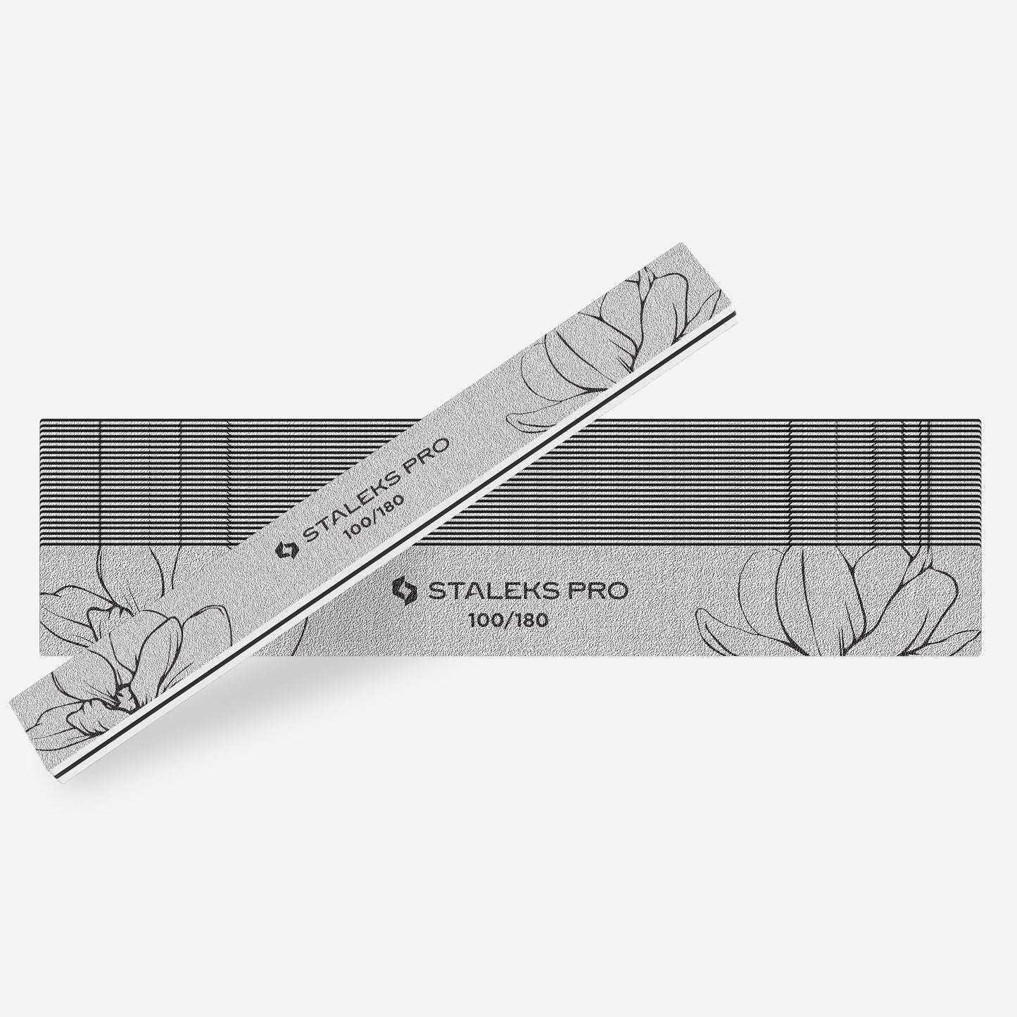 STALEKS Straight mineral nail file EXPERT 20 100/180 grit (25 pcs)