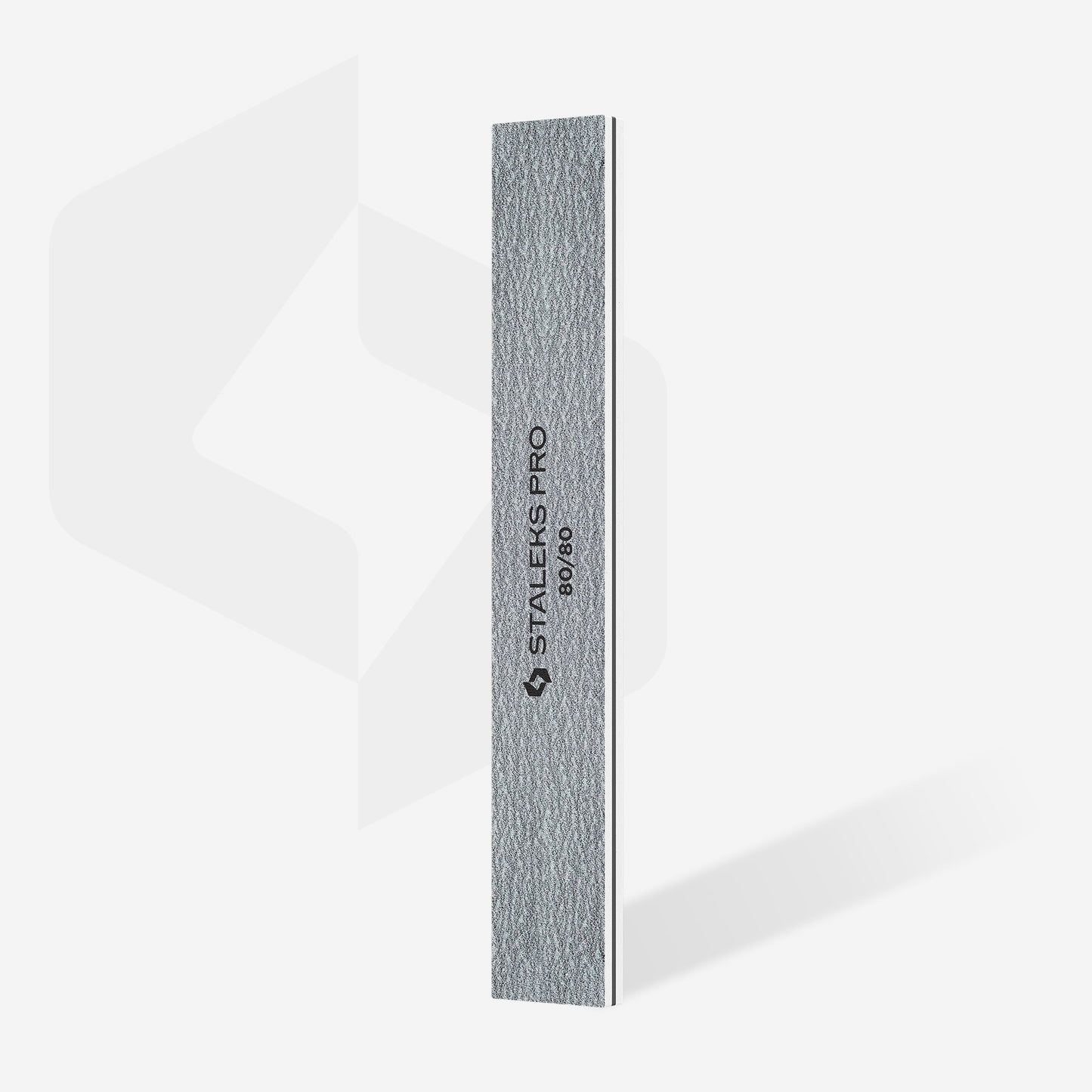 STALEKS Straight wide mineral nail file 80/80 grit (25 pcs)