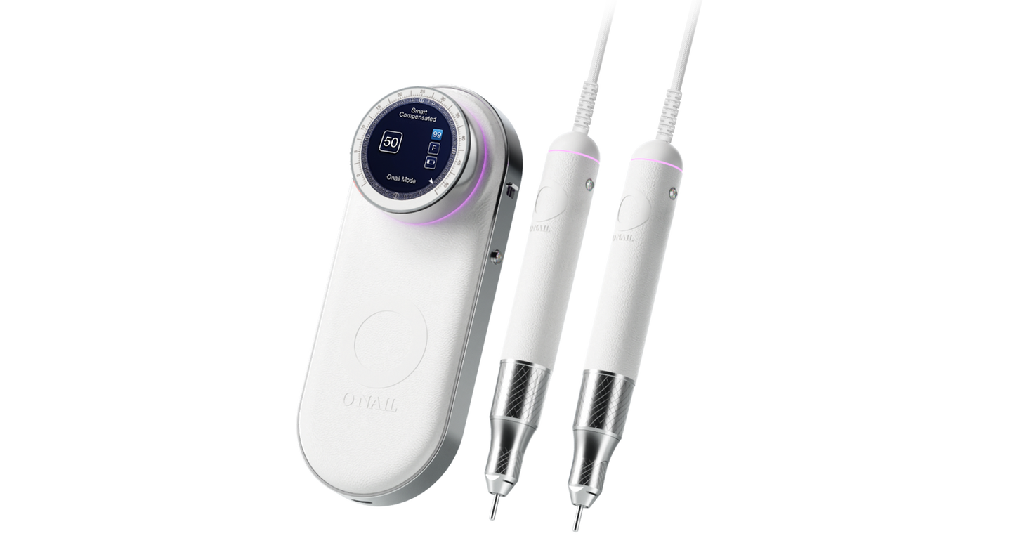 ONAIL AI Precision Drill with 2 Handpieces (Plus a FREE Set of Bits!)
