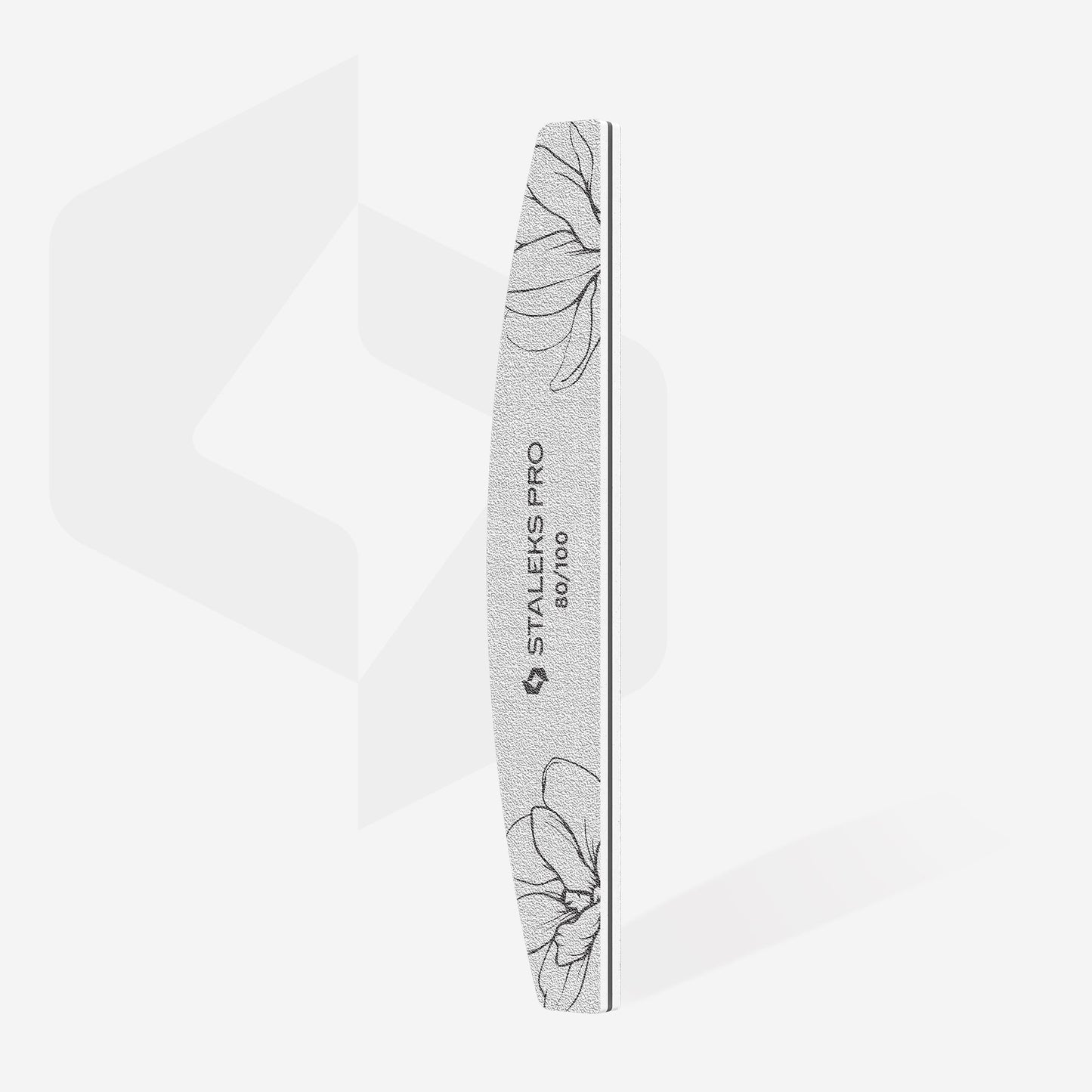 STALEKS Crescent mineral nail file EXPERT 40 80/100 grit (25 pcs)