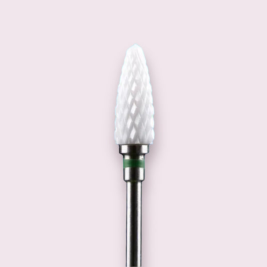 Ceramic Nail Bit for Removal (Bullet), Green ,  Right Handed, 1pc