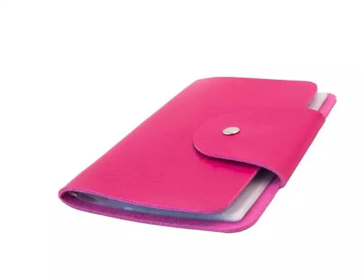 Binder for Stamping plates, 16 Pocket, Pink