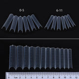 Dual Nail Forms #2 clear for acrygel, polygel, 120 pc
