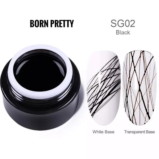 Spider Gel Born Pretty- BLACK (5g)