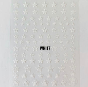 Nail stickers White Stars