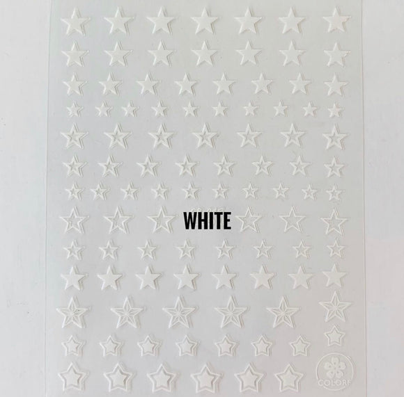 Nail stickers White Stars