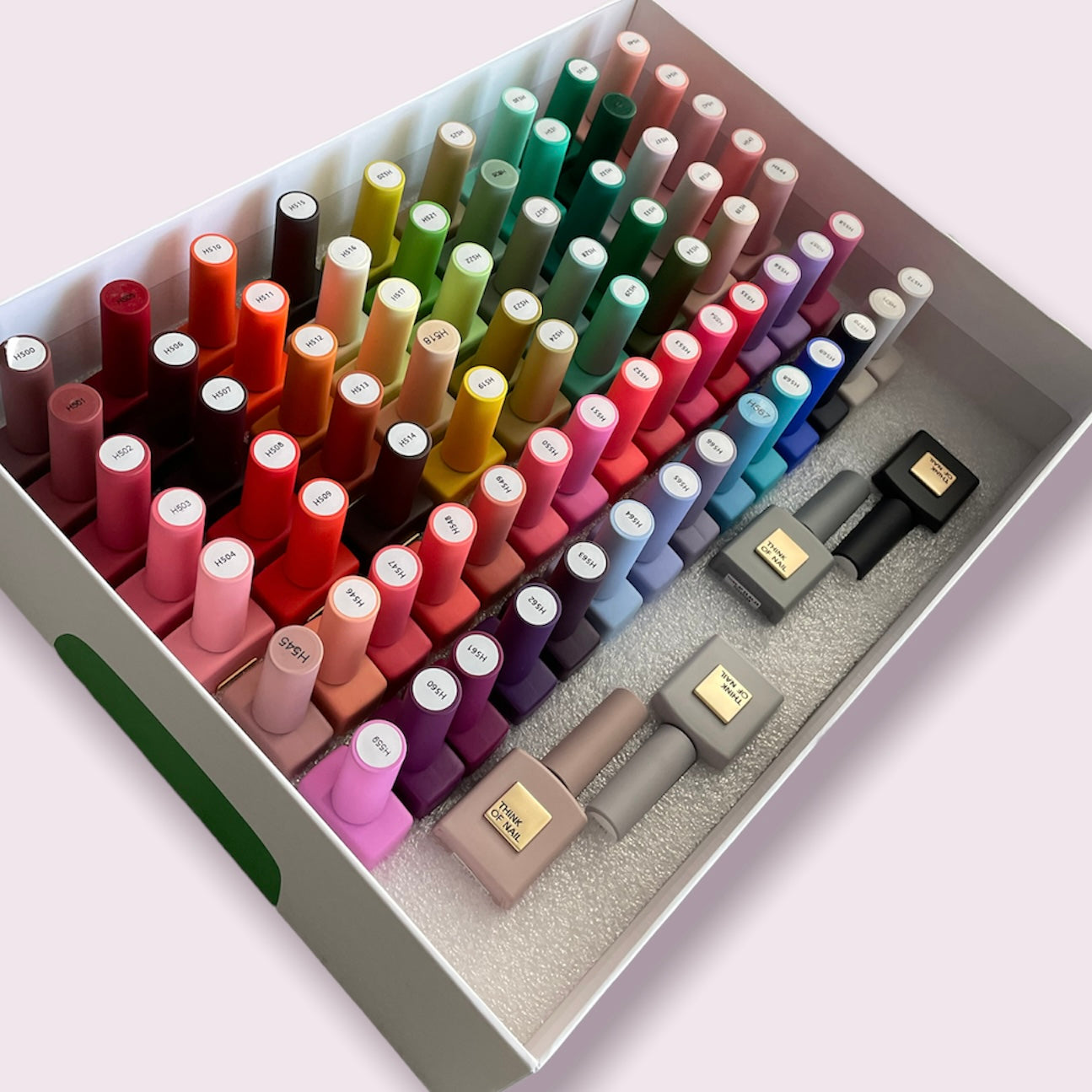 THINK OF NAIL Gel Color  FULL SET of 77 colors - ONE COAT COLLECTION (10ml)