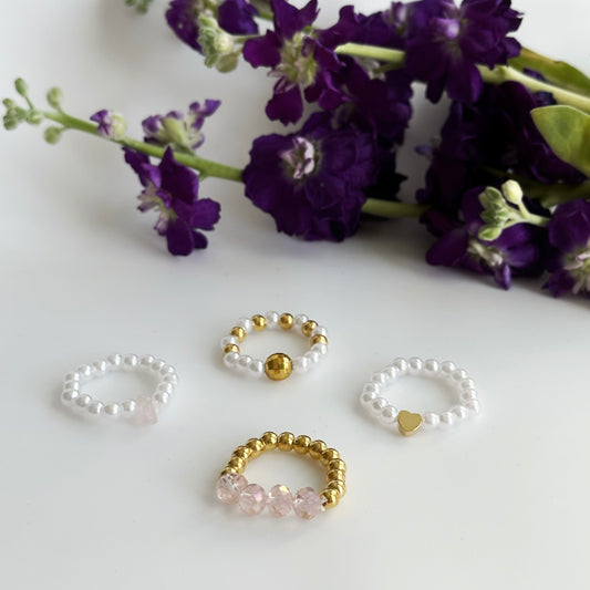 Rings set for nail photos, 4pc