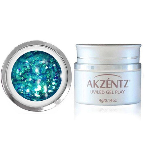 AKZENTZ GEL PLAY - GLITTER TEAL CRUSH