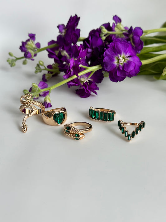 Rings set for nail photos, 5pc