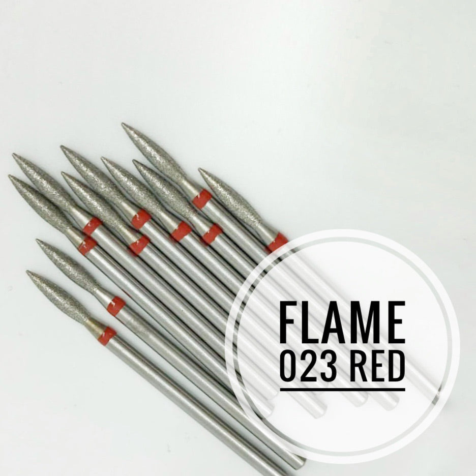 Nail Bit Flame 023 Red (Kazan)