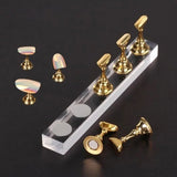 Nail Stand for 5 tips, GOLD or WHITE
