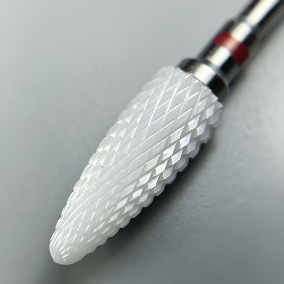 Ceramic Nail Bit for Removal (Bullet, red ) Left Hand 1pc