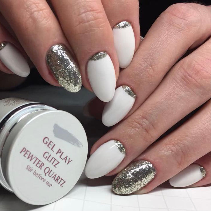 AKZENTZ GEL PLAY - GLITZ PEWTER QUARTZ
