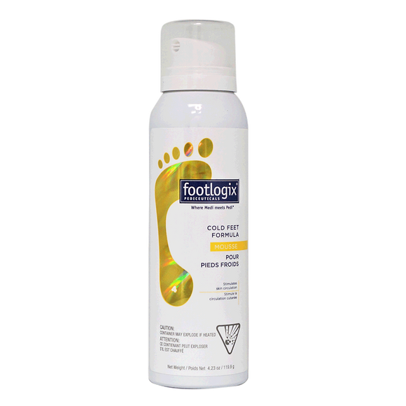 Footlogix - COLD FEET FORMULA 125ml/4.2oz. Please contact us for Professional (Licensed NailTech) pricing!