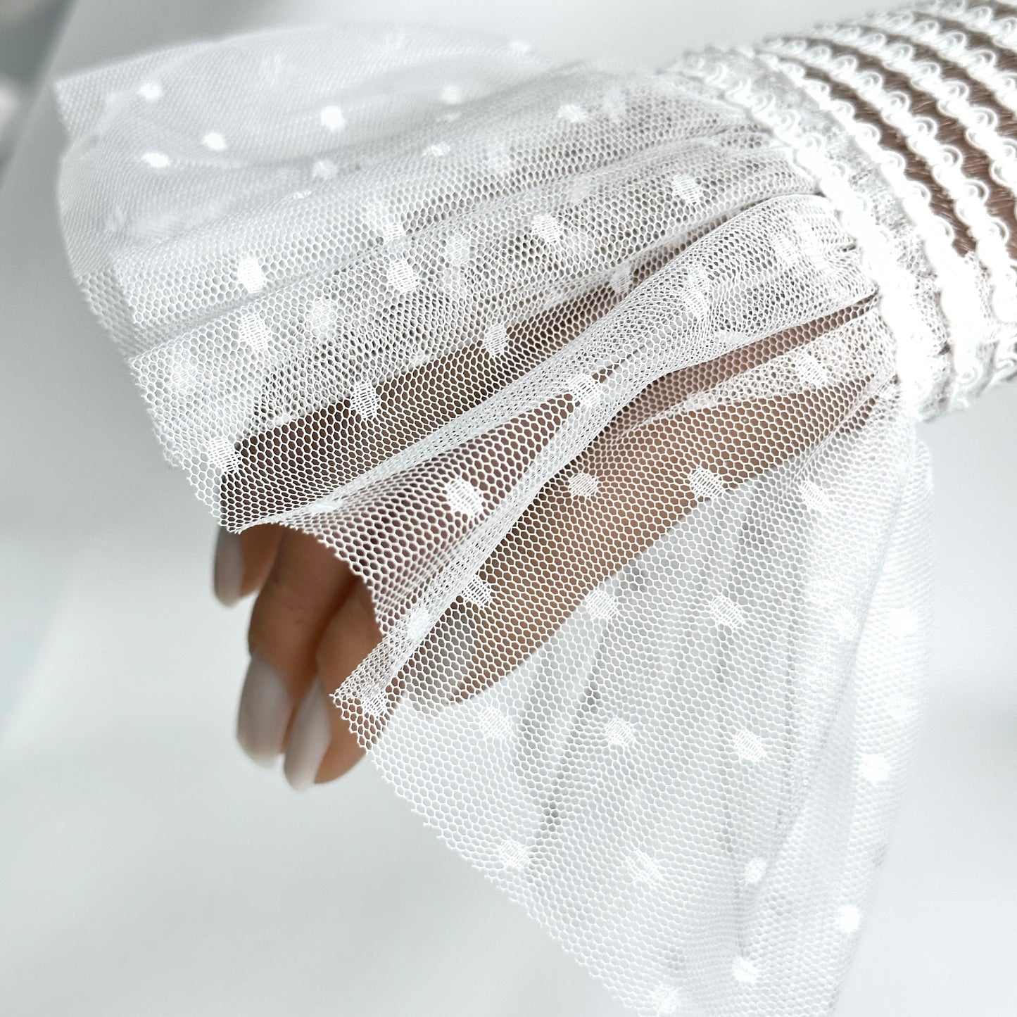 Fake sleeve for nail photos, 2pc.