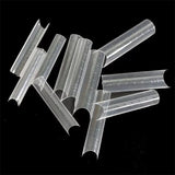 Dual Nail Forms #2 clear for acrygel, polygel, 120 pc