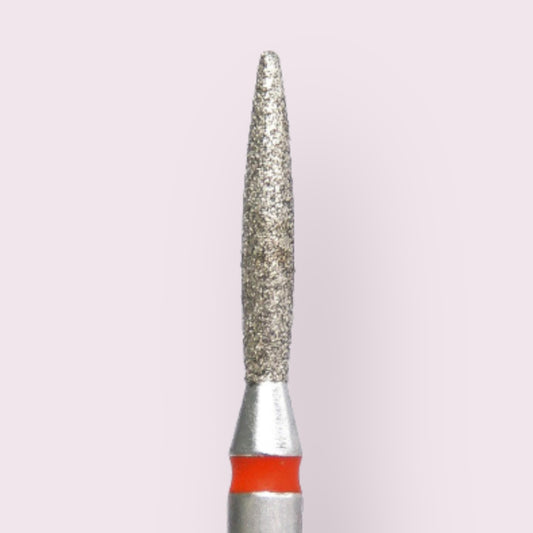 Nail Bit Flame 018 red, rounded tip (Kazan )