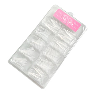 Nail Forms #9 pointy clear for acrygel, polygel, 100pc