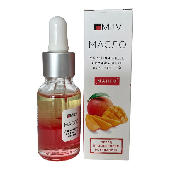Two-phase oil for strengthening and growing nails, MANGO