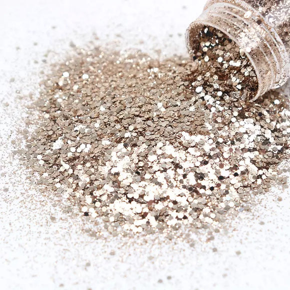 Glitter for  nail, champagne