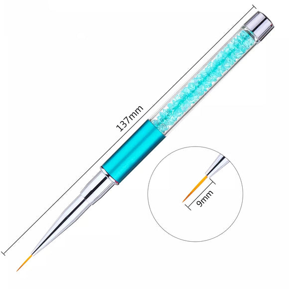 Brush for fine lines, Crystal 9mm, 1рс