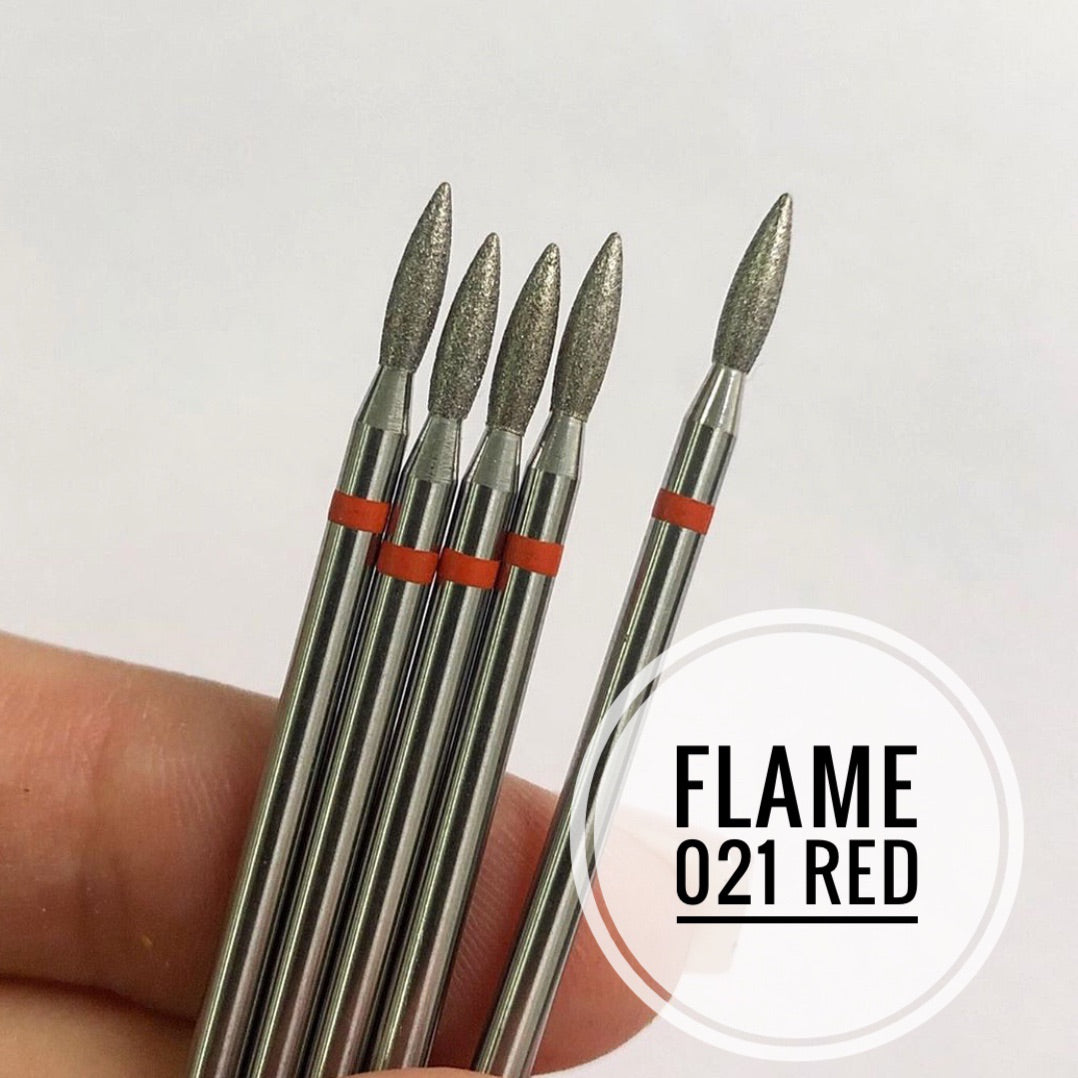 Nail Bit Flame 021 Red (1pc. Kazan)