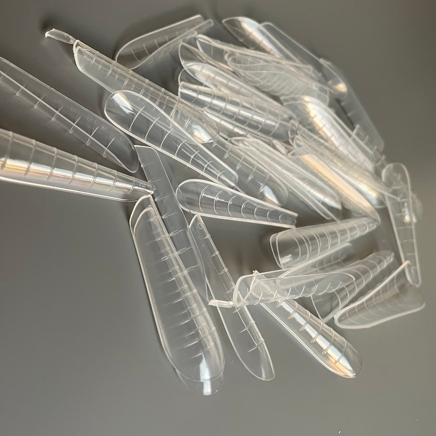 Nail Forms #10 pointy clear for acrygel, polygel, 100pc
