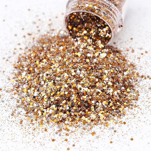 Glitter for  nail, gold and silver