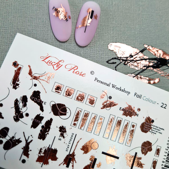 Slider Foil 22 Rose gold