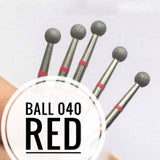 Nail Bit Ball 040 Red (1pc, Belarus)