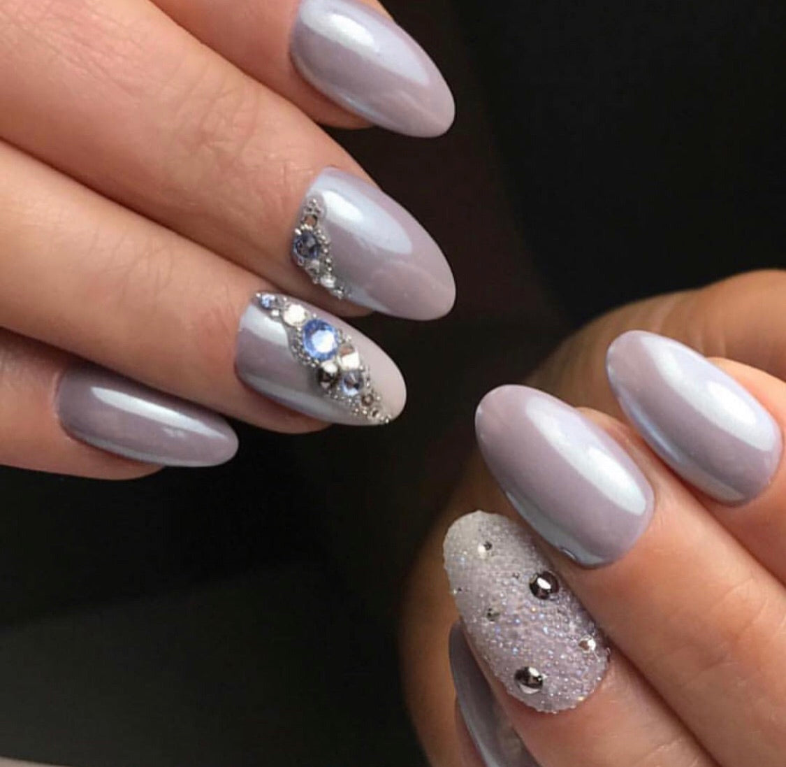 Nail Powder Pearl - Cold Silver Tint