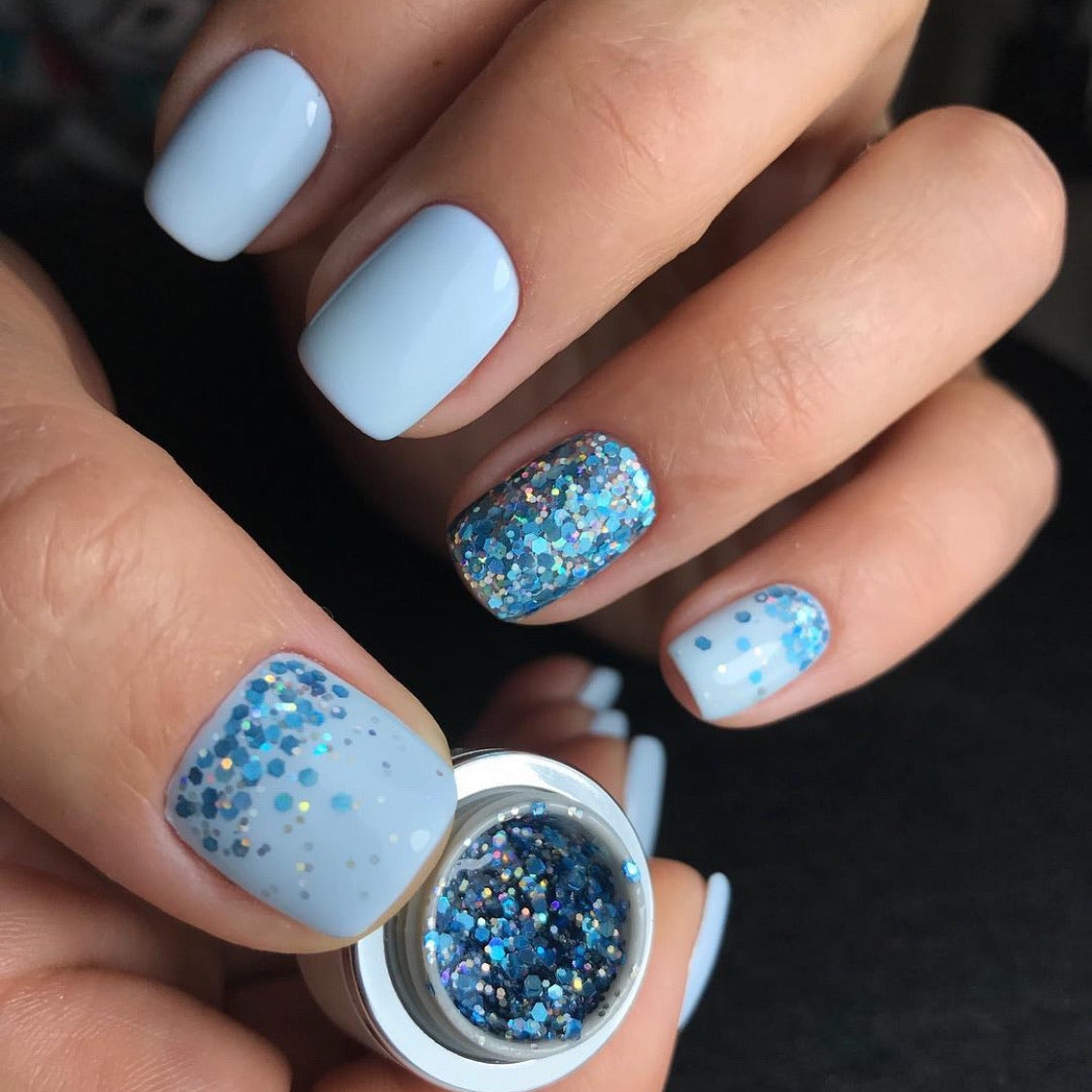 AKZENTZ GEL PLAY - GLITTER BLUE CRUSH