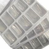 Dual Nail Forms #1 "Square" clear for acrygel, polygel, 100pc