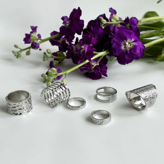 Rings set for nail photos, 6pc