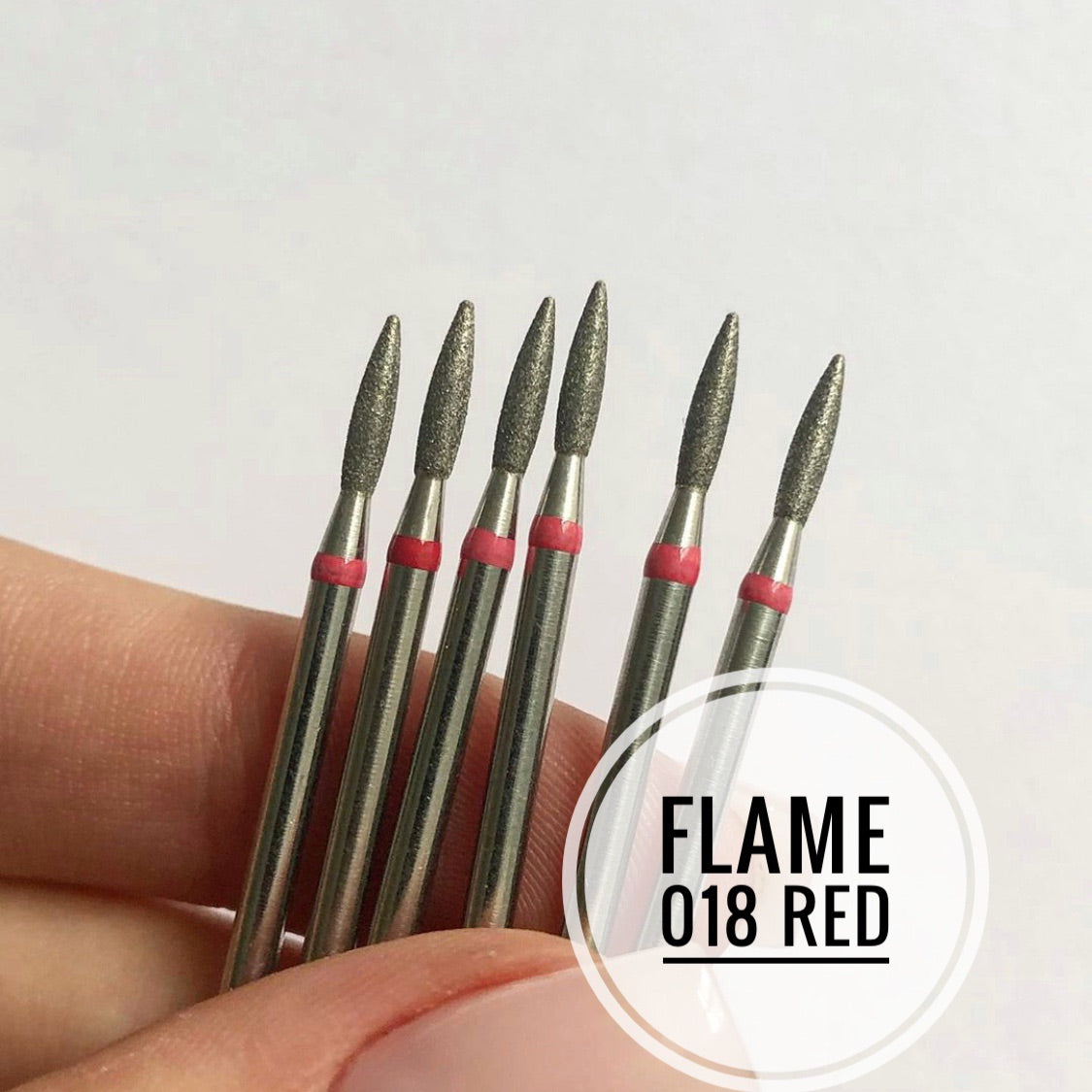 Nail Bit Flame 018 Red (1pc. Kazan)