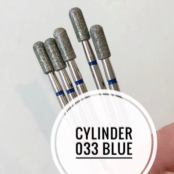 Nail Bit Cylinder 033 Blue (1pc. Belarus)