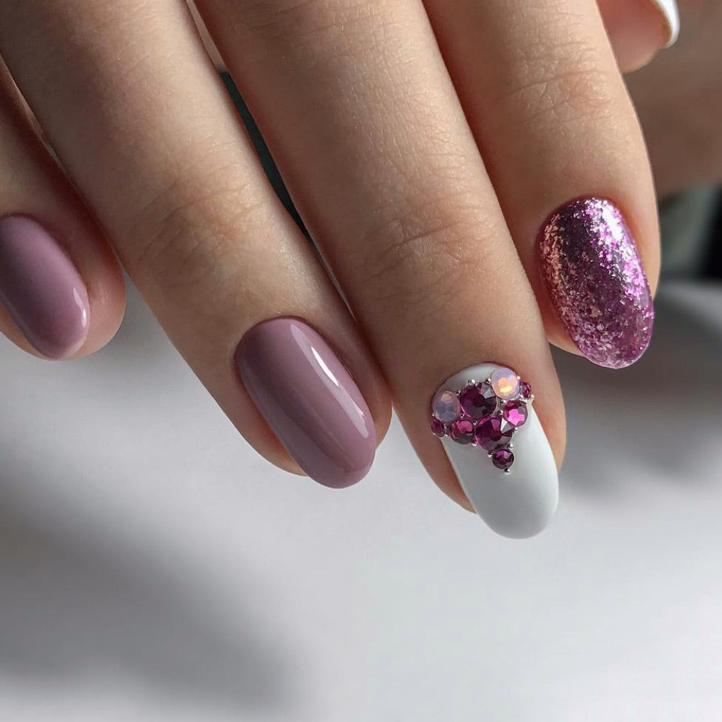 AKZENTZ GEL PLAY - GLITZ PURPLE GARNET