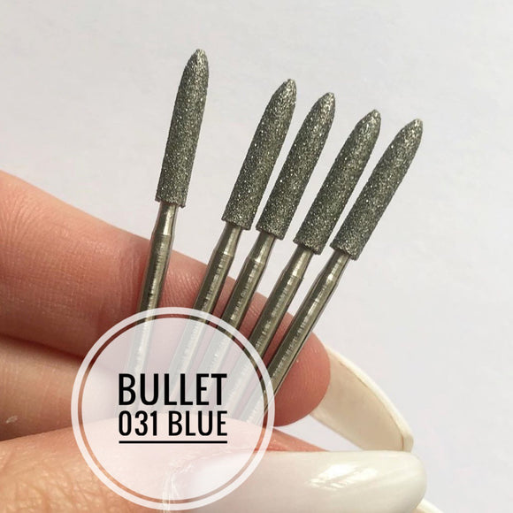 Nail Bit Bullet 031 Blue, 1pc, Belarus
