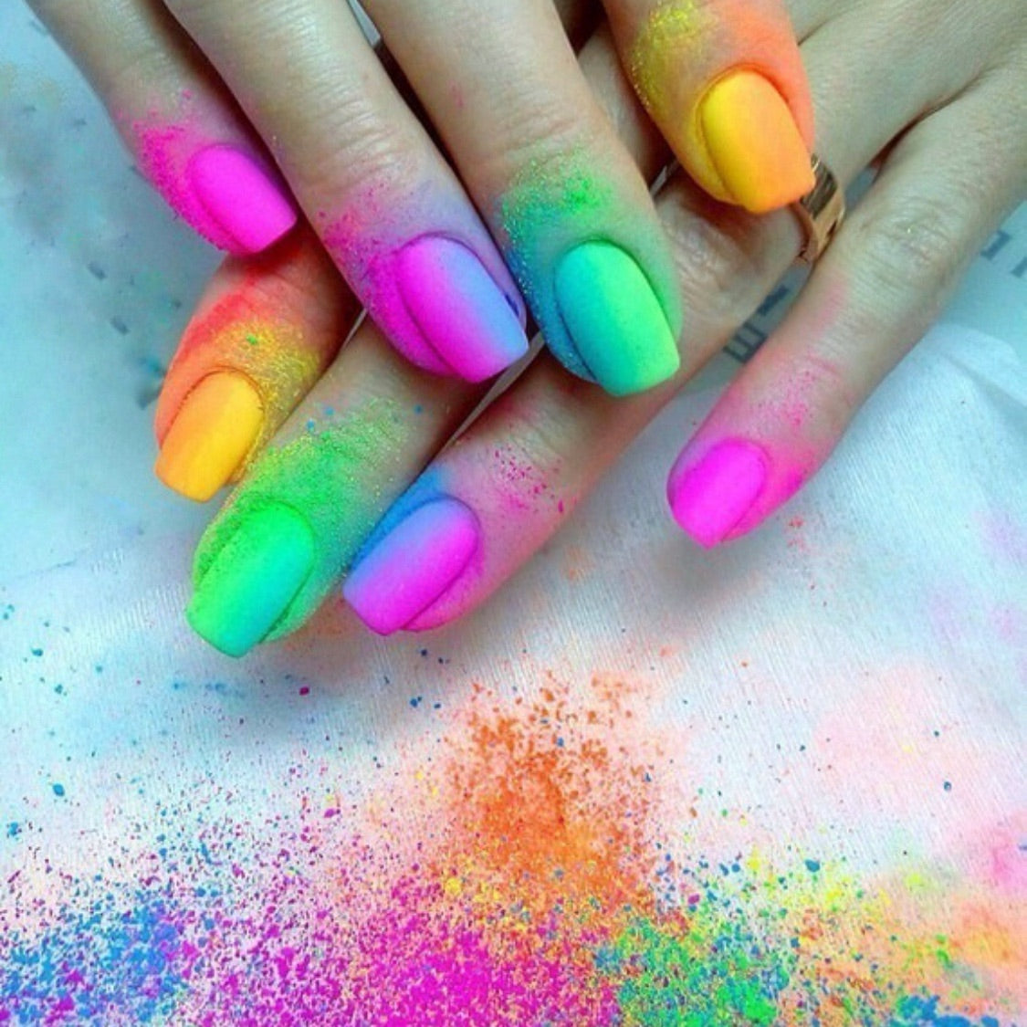 Neon Color Powder (set of 6 pigments)