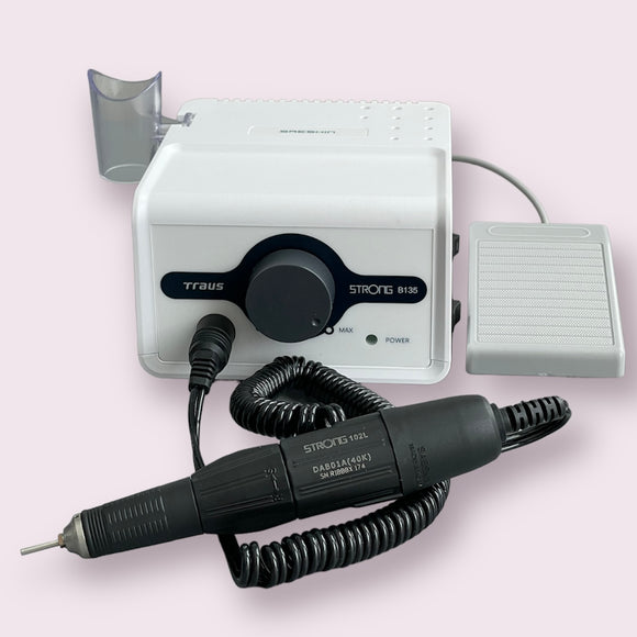Nail Drill Set BRILLIAN B135+102L by STRONG/SAESHIN (New! Made in Korea)