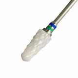 Ceramic Nail Bit for Removal Cone, Green +Blue, Right handed for hard gel/acrylic