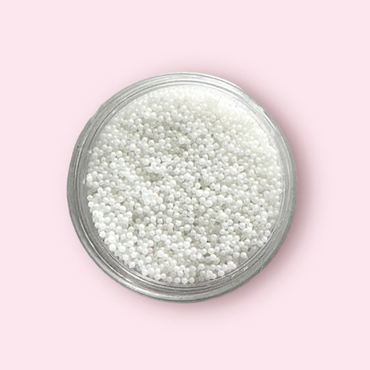 Nail beads white (0.4mm)