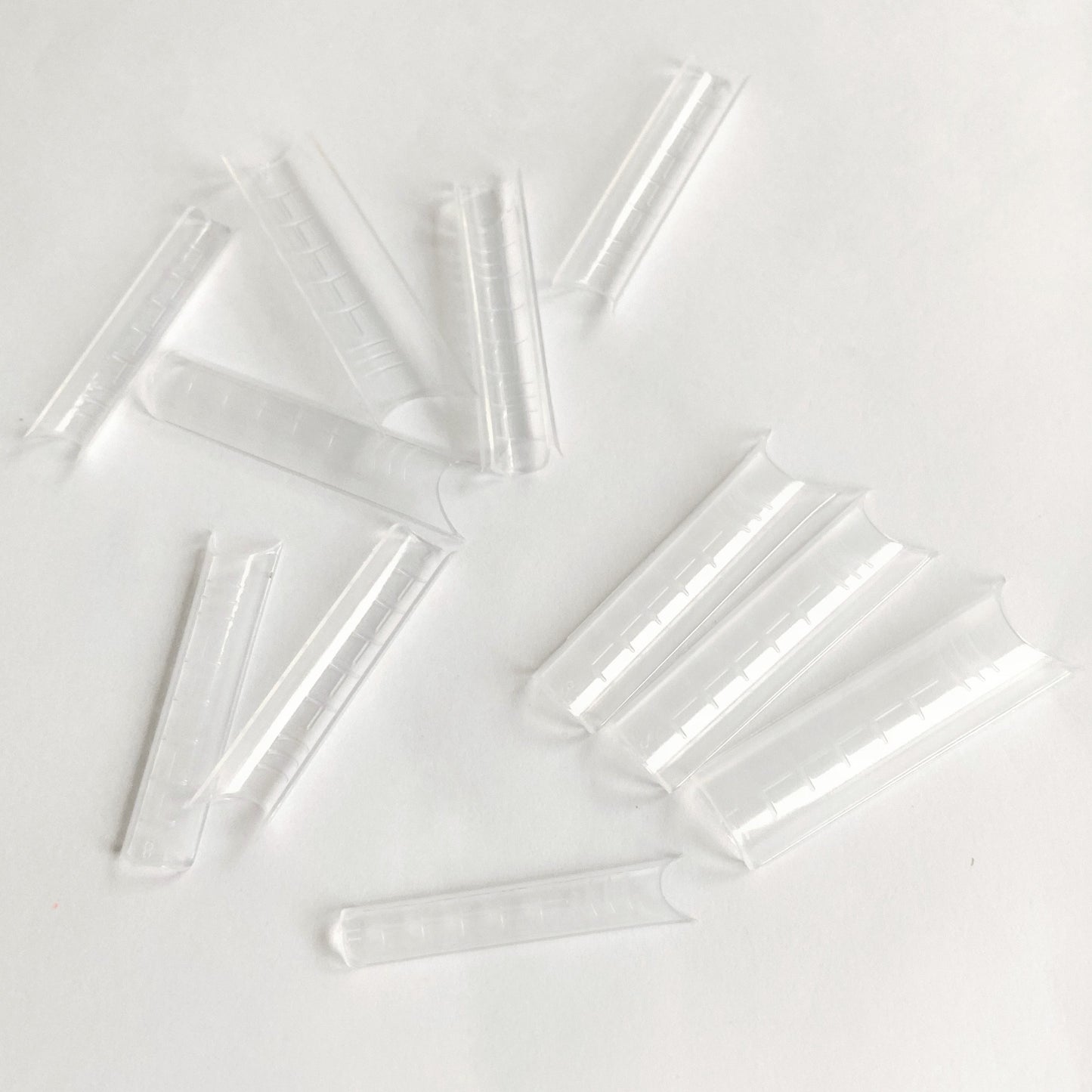 Dual Nail Forms #2 clear for acrygel, polygel, 120 pc