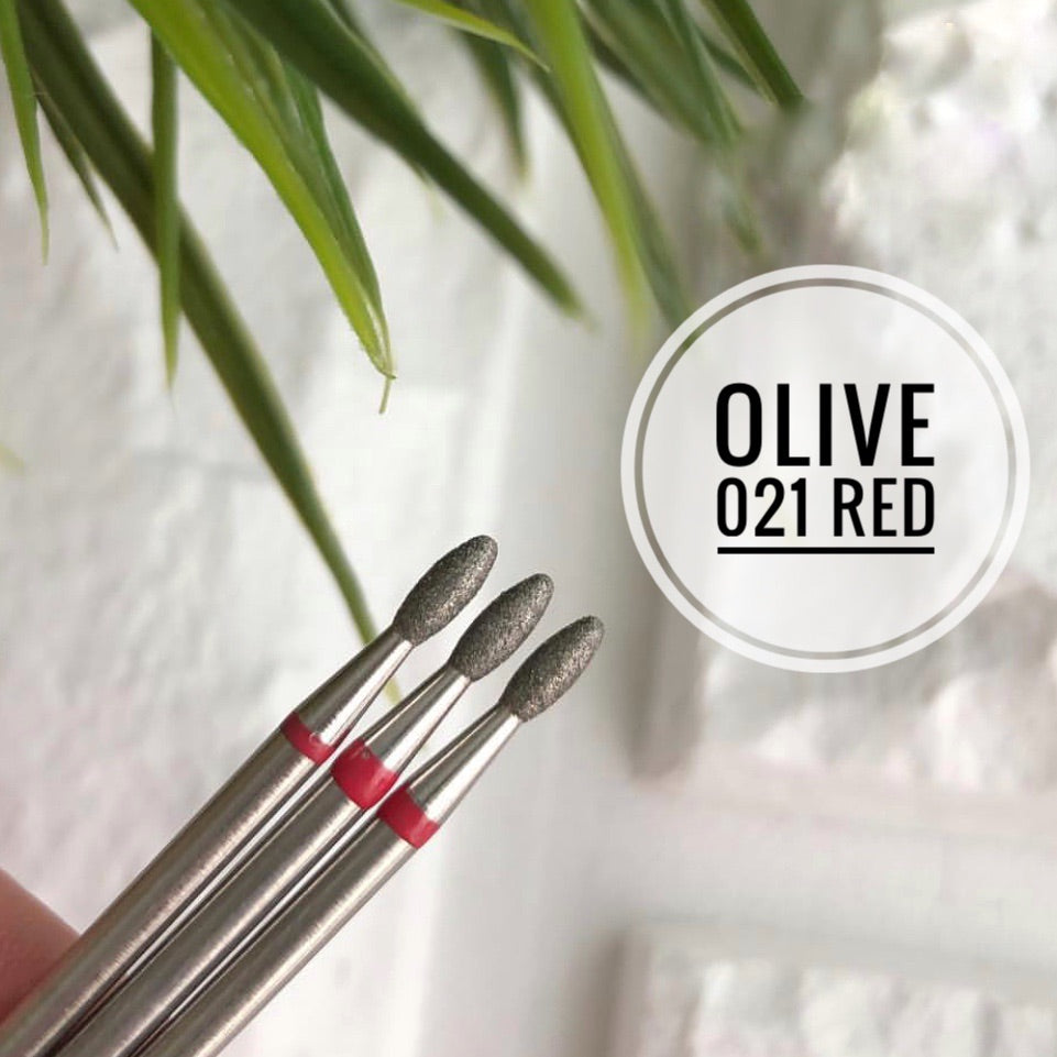 Nail Bit Olive 021 Red (1pc. Belarus)