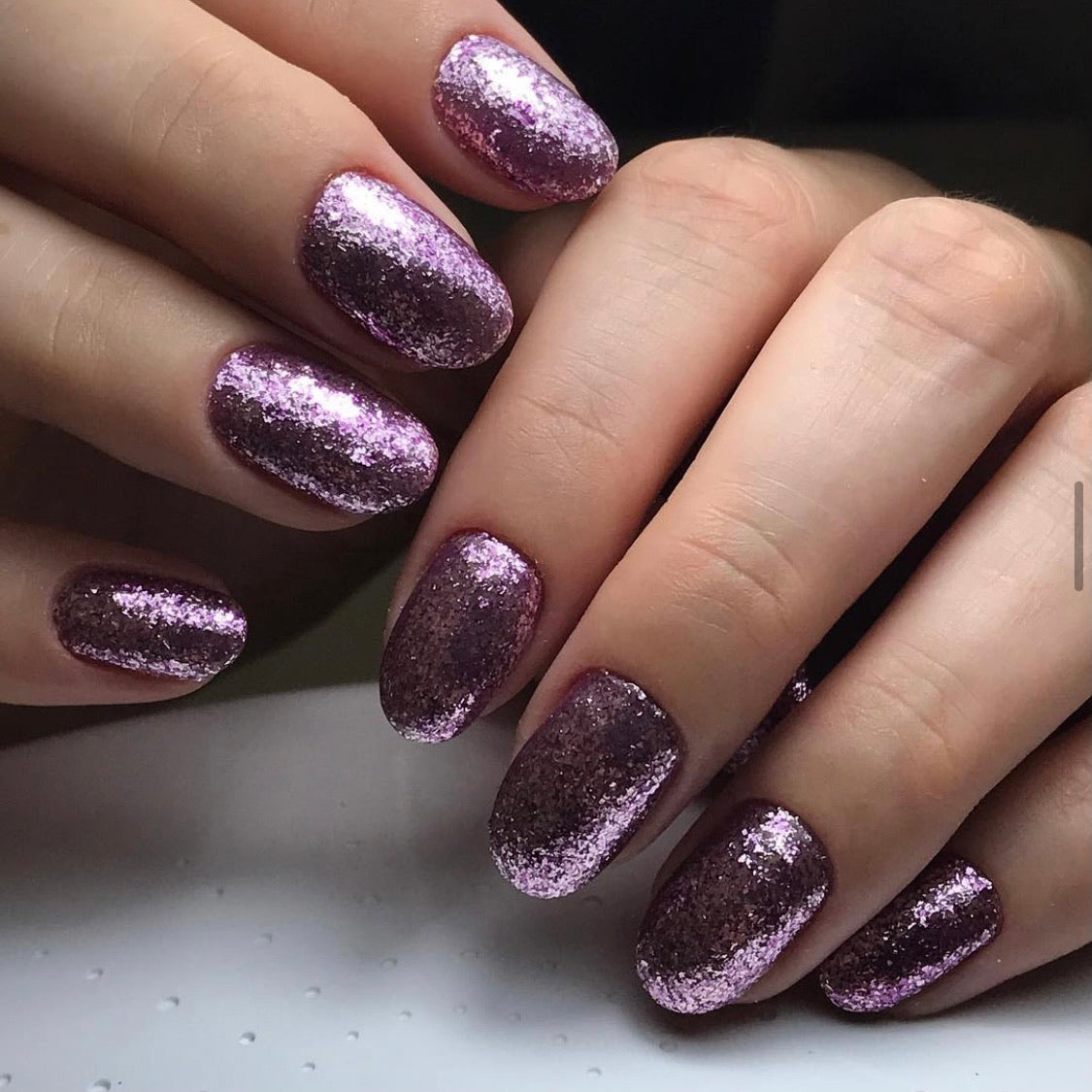 AKZENTZ GEL PLAY - GLITZ PURPLE GARNET