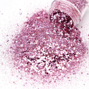 Glitter for  nail, pink