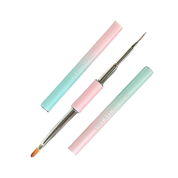 MagNAILZ Dual Brush ( 9mm thin brush + oval 4 flat brush)