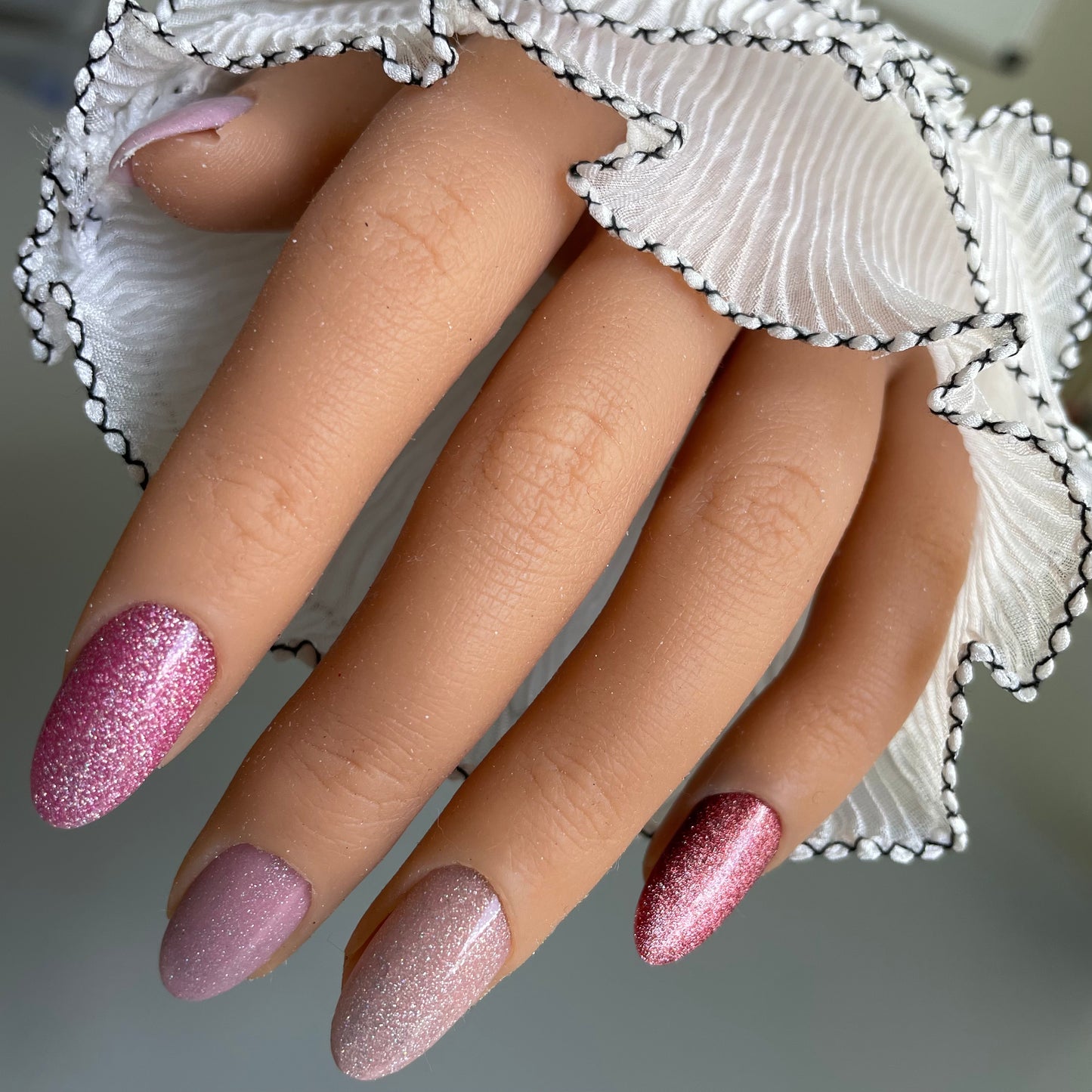Fake sleeve for nail photos, 2pc.