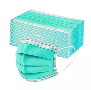 Dust Mask, disposable, 50 pc, green